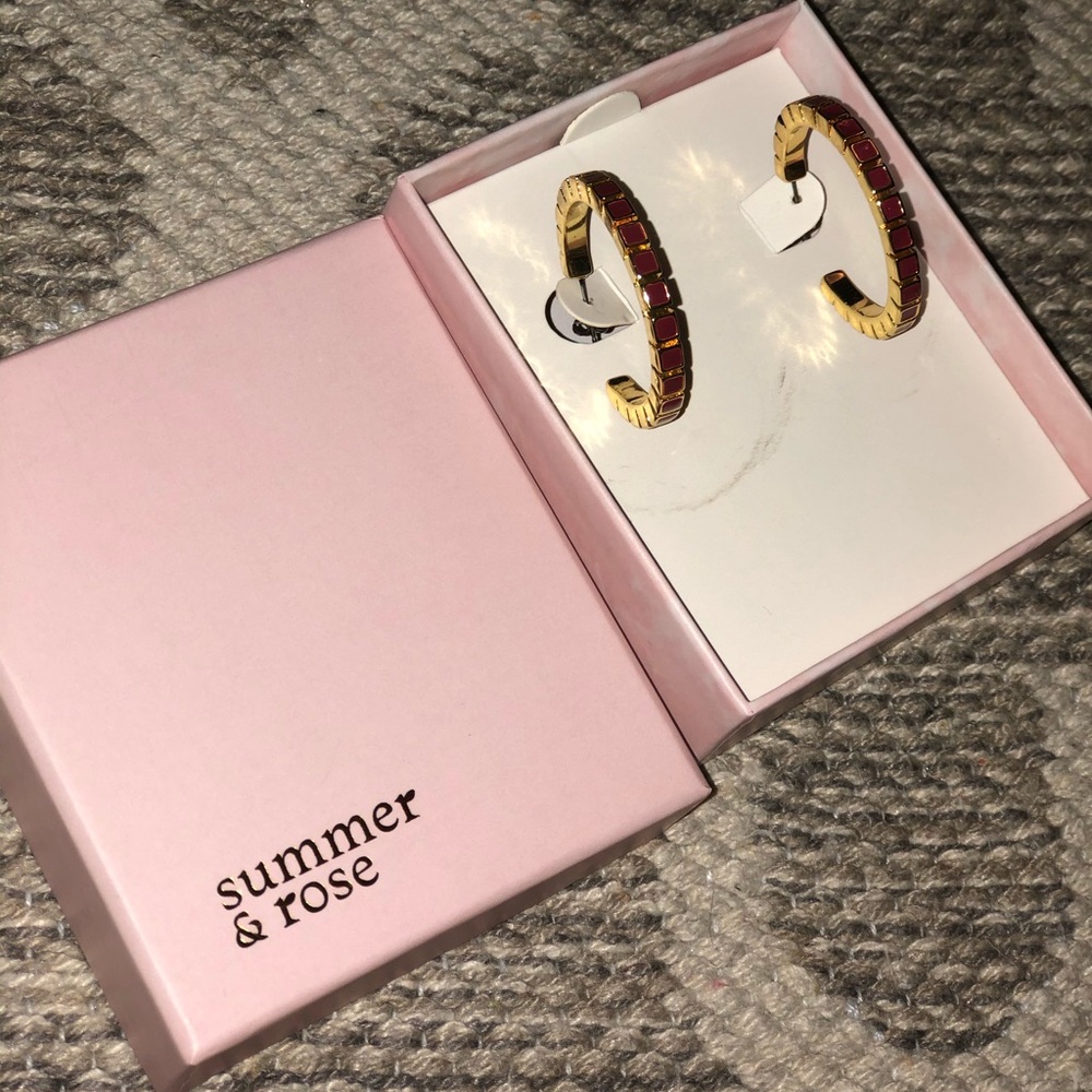 Summer & Rose hoop earrings